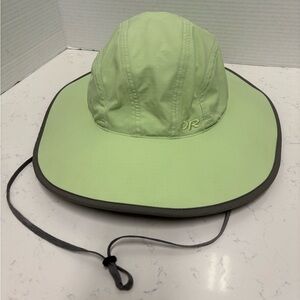 Outdoor Research Adult Oasis Sun Sombrero Wide Brim Hat Green/Gray Size Medium